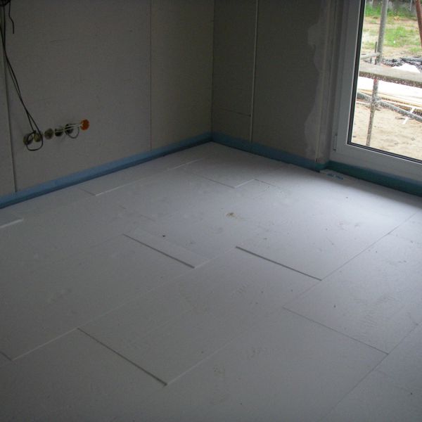 Verlegte Trittschalldämmung